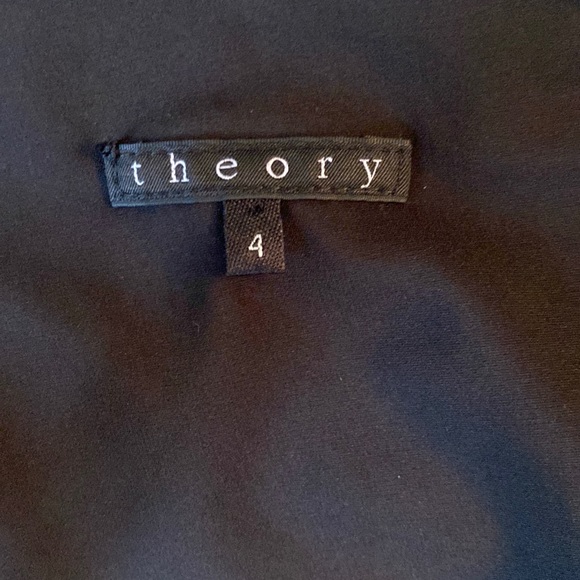 Theory Jaylyn Black Draped Neck Sleeveless Drop Waist Tunic Slip Dress - 4 - Picture 12 of 15